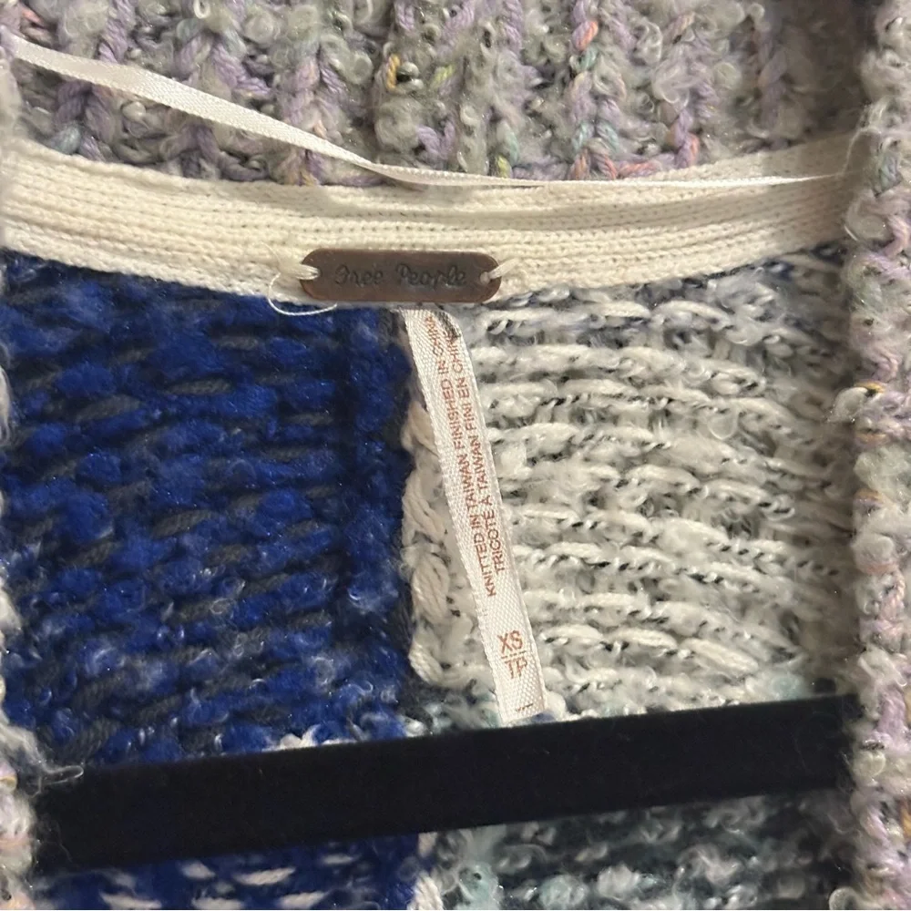 Free People Daydreamer Cardigan Sparkling Seas Size XS Extra Small - Picture 9 of 12